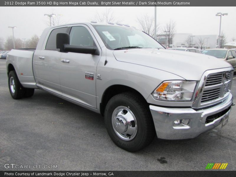  2012 Ram 3500 HD Big Horn Mega Cab Dually Bright Silver Metallic