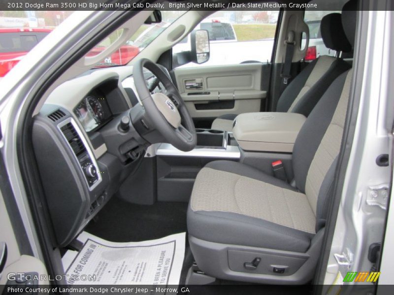  2012 Ram 3500 HD Big Horn Mega Cab Dually Dark Slate/Medium Graystone Interior
