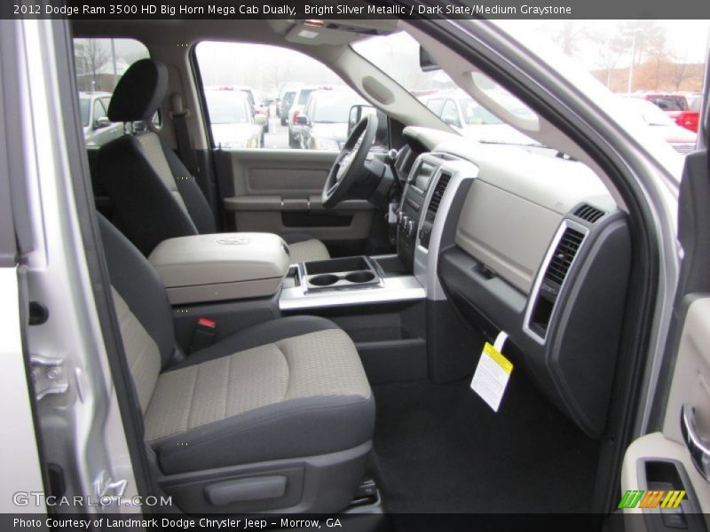  2012 Ram 3500 HD Big Horn Mega Cab Dually Dark Slate/Medium Graystone Interior
