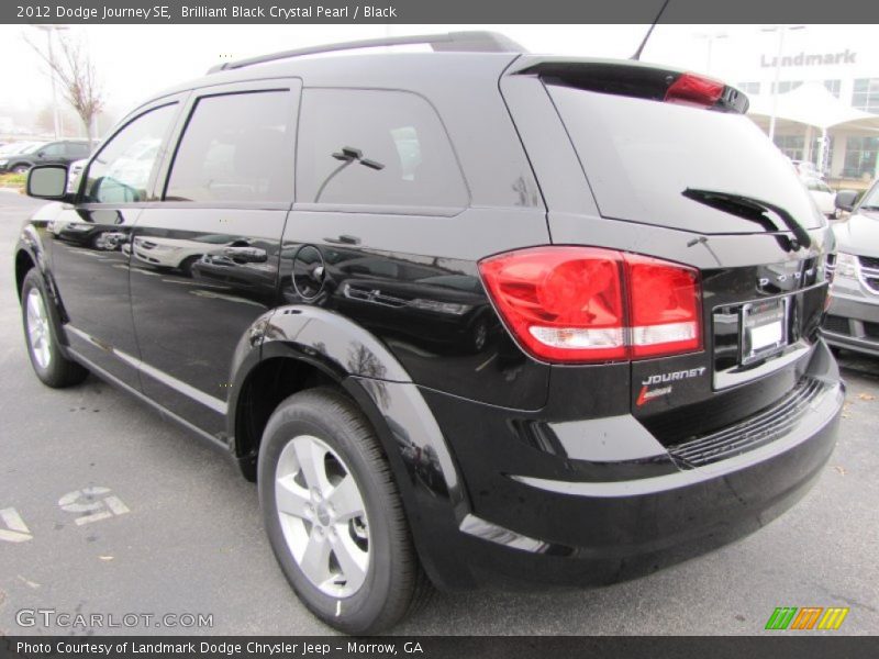 Brilliant Black Crystal Pearl / Black 2012 Dodge Journey SE