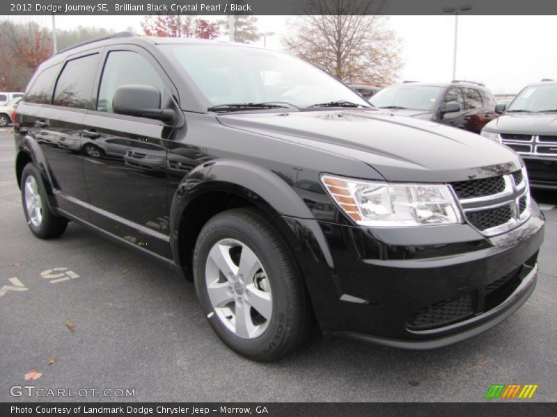 Brilliant Black Crystal Pearl / Black 2012 Dodge Journey SE