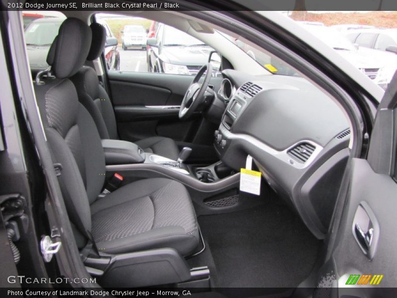 Brilliant Black Crystal Pearl / Black 2012 Dodge Journey SE