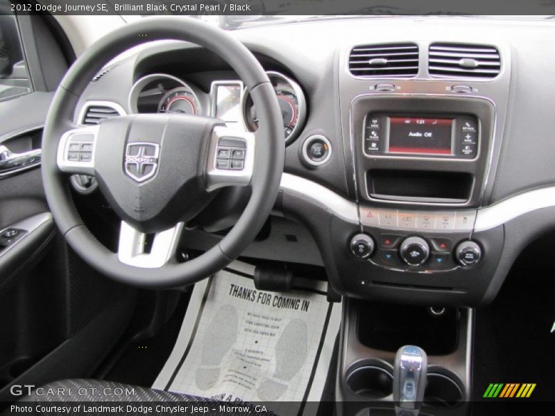 Brilliant Black Crystal Pearl / Black 2012 Dodge Journey SE