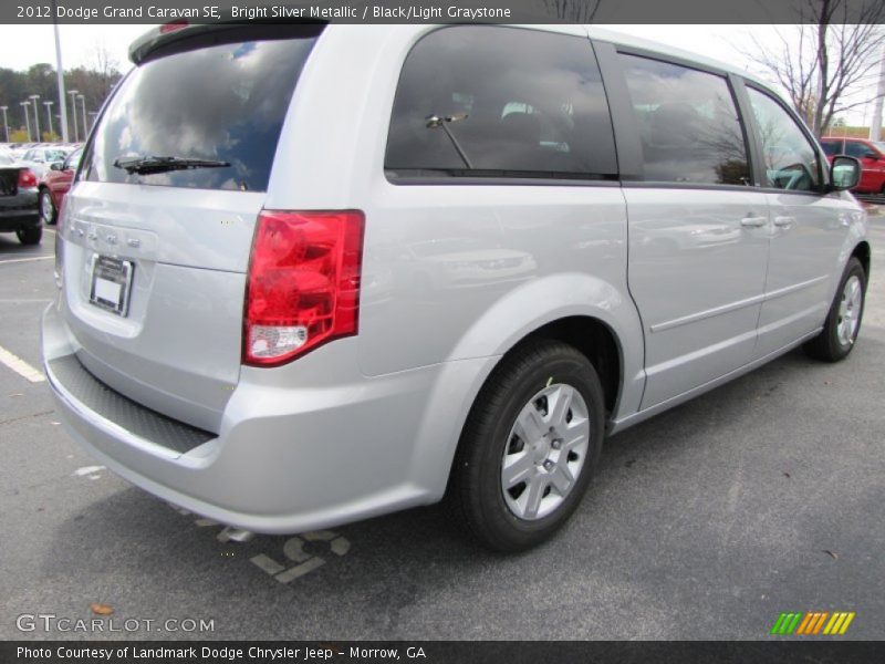 Bright Silver Metallic / Black/Light Graystone 2012 Dodge Grand Caravan SE