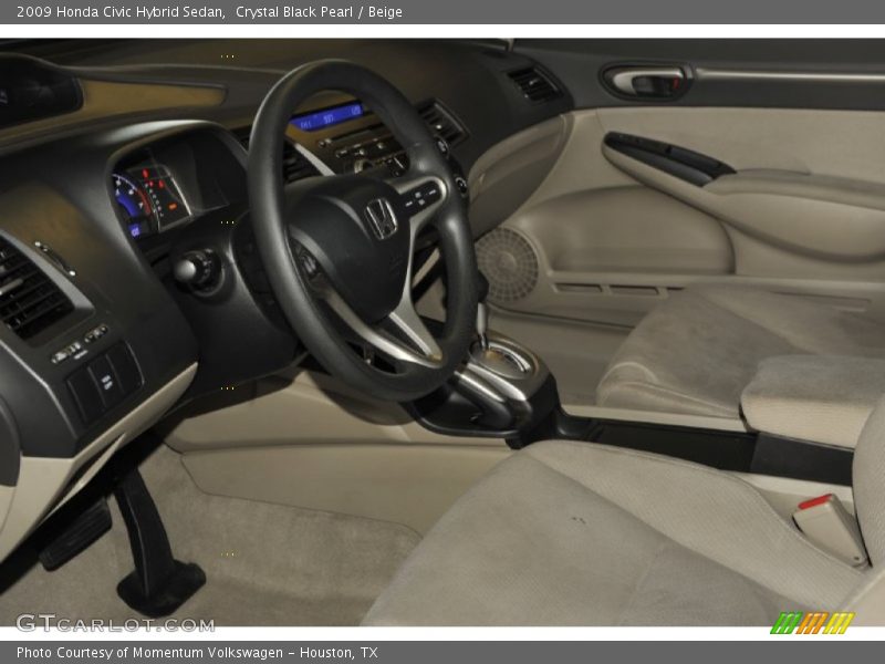  2009 Civic Hybrid Sedan Beige Interior