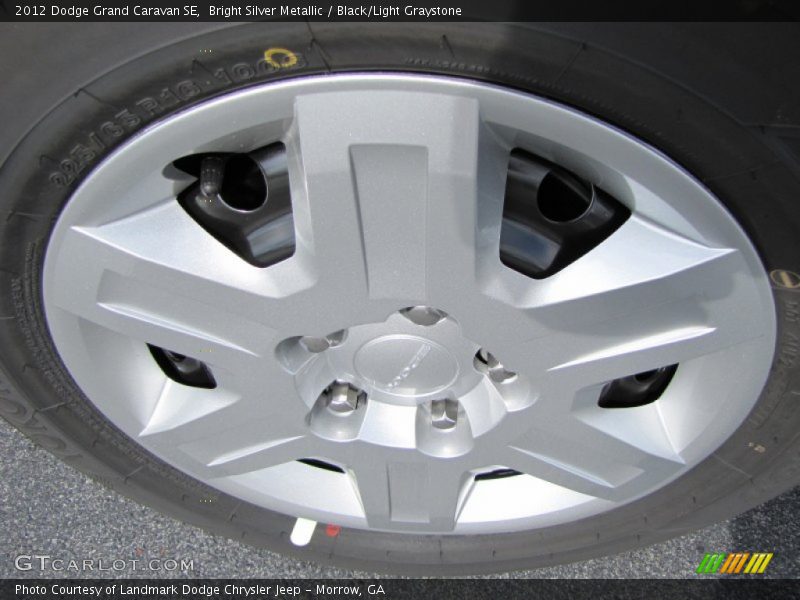 Bright Silver Metallic / Black/Light Graystone 2012 Dodge Grand Caravan SE