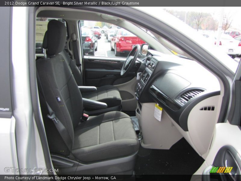 Bright Silver Metallic / Black/Light Graystone 2012 Dodge Grand Caravan SE