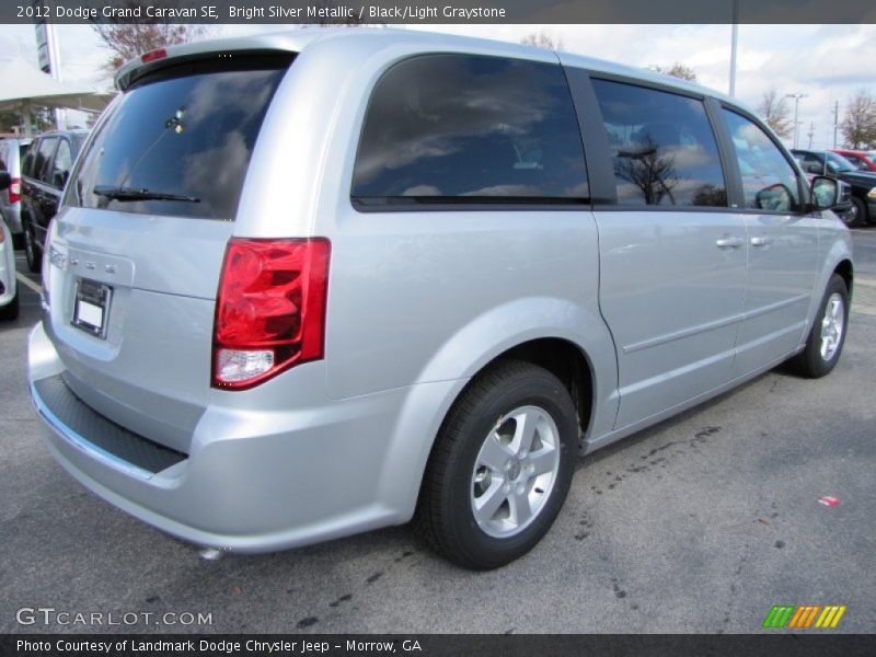 Bright Silver Metallic / Black/Light Graystone 2012 Dodge Grand Caravan SE