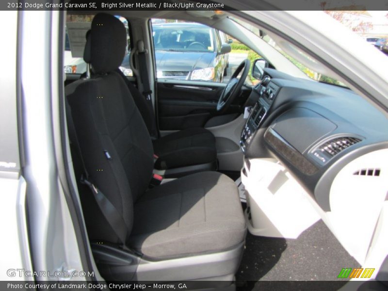 Bright Silver Metallic / Black/Light Graystone 2012 Dodge Grand Caravan SE