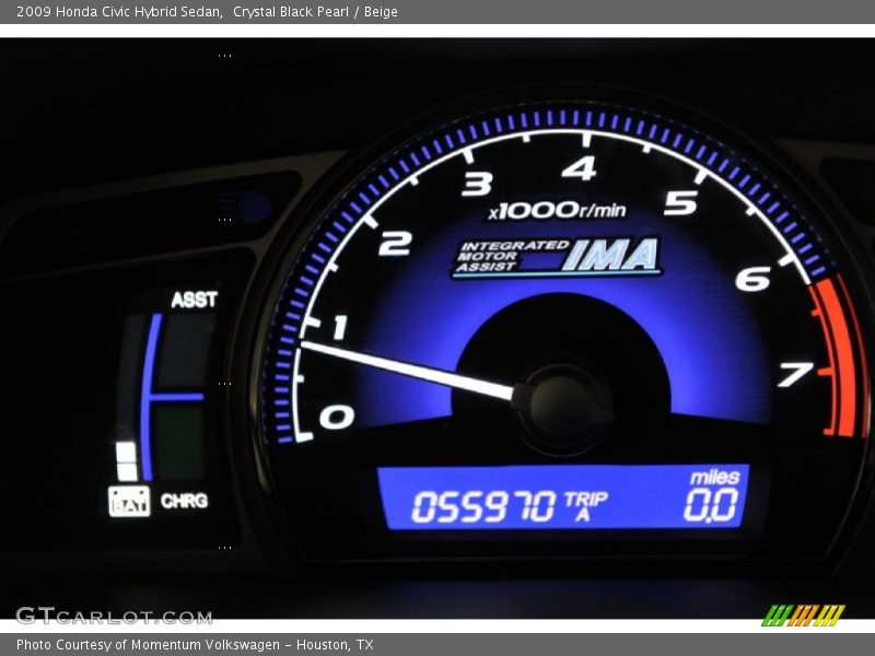  2009 Civic Hybrid Sedan Hybrid Sedan Gauges
