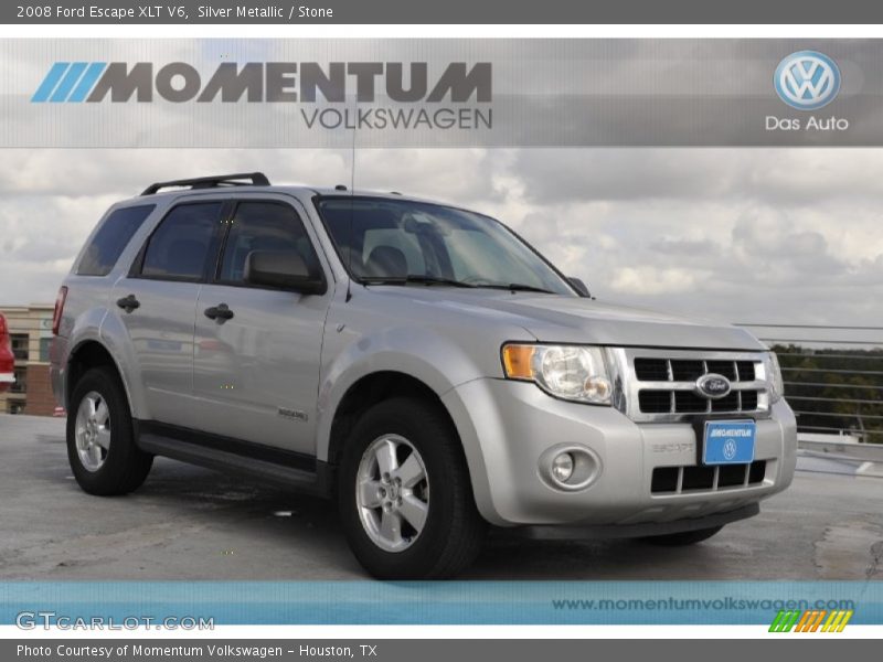 Silver Metallic / Stone 2008 Ford Escape XLT V6