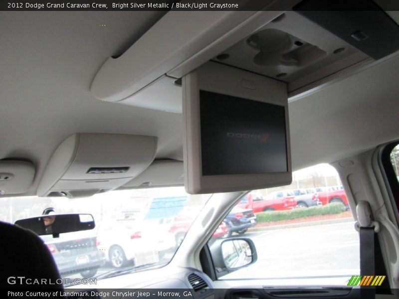 Bright Silver Metallic / Black/Light Graystone 2012 Dodge Grand Caravan Crew