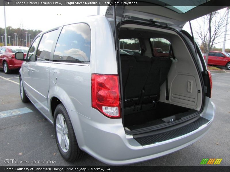 Bright Silver Metallic / Black/Light Graystone 2012 Dodge Grand Caravan Crew