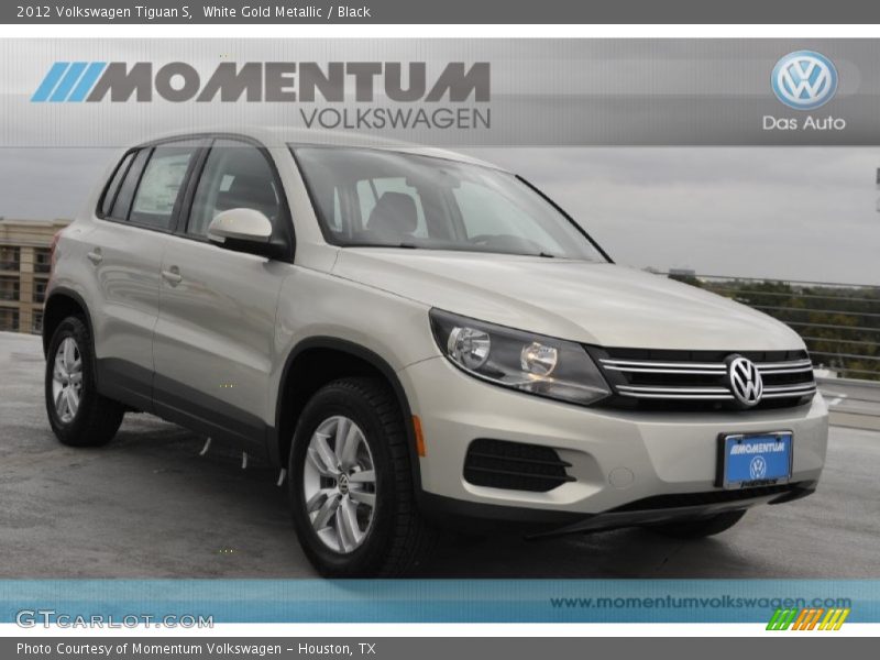 White Gold Metallic / Black 2012 Volkswagen Tiguan S
