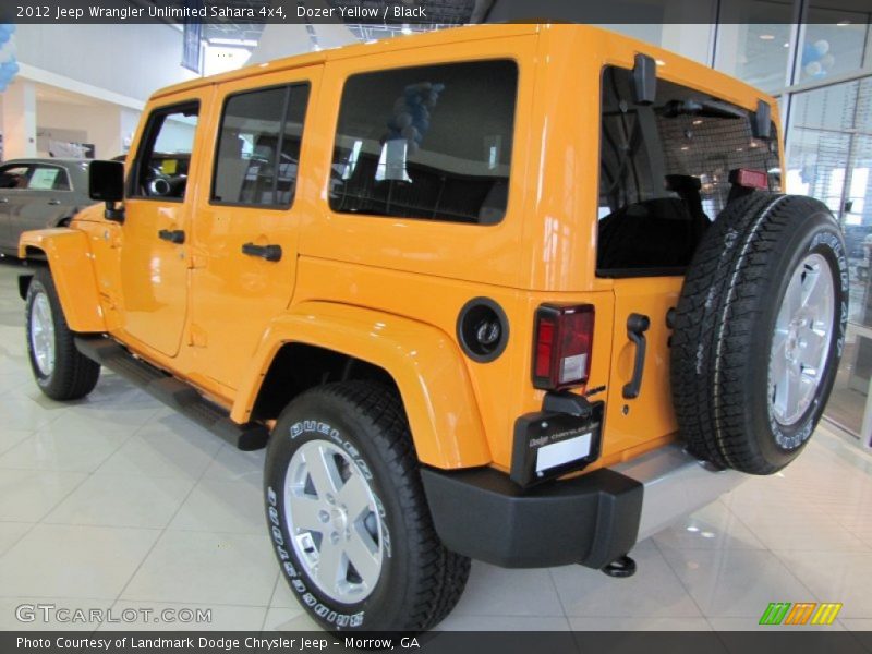  2012 Wrangler Unlimited Sahara 4x4 Dozer Yellow