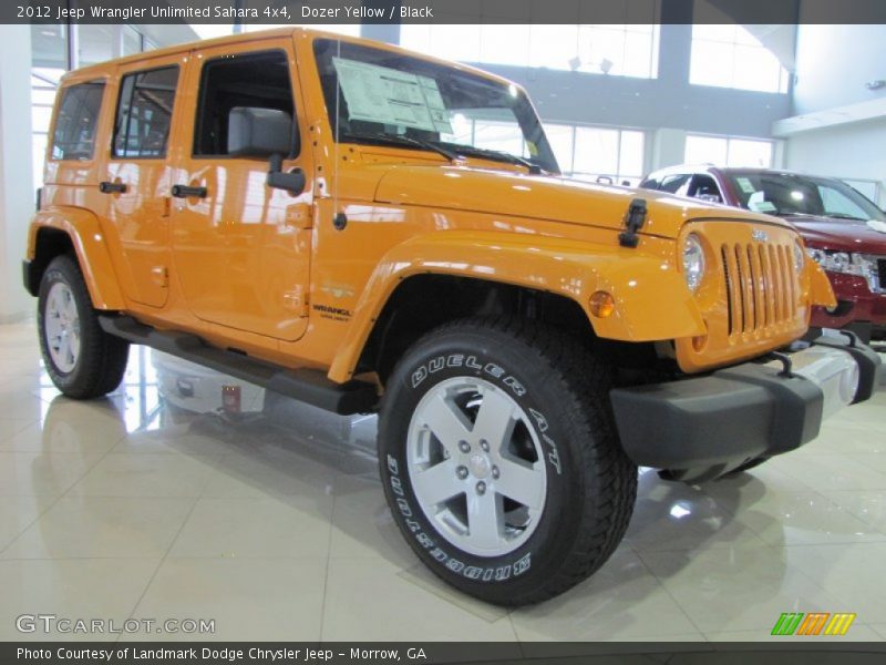  2012 Wrangler Unlimited Sahara 4x4 Dozer Yellow