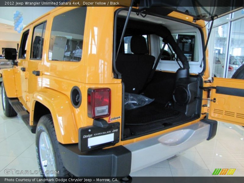 Dozer Yellow / Black 2012 Jeep Wrangler Unlimited Sahara 4x4