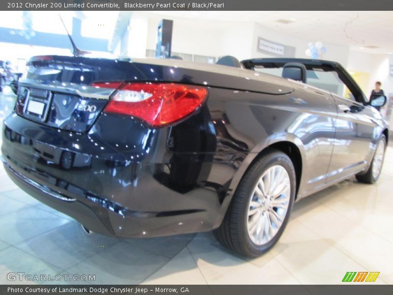 Blackberry Pearl Coat / Black/Pearl 2012 Chrysler 200 Limited Convertible