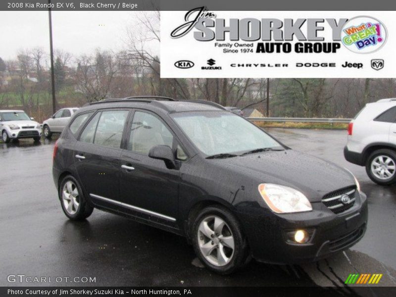 Black Cherry / Beige 2008 Kia Rondo EX V6