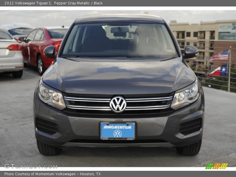 Pepper Gray Metallic / Black 2012 Volkswagen Tiguan S