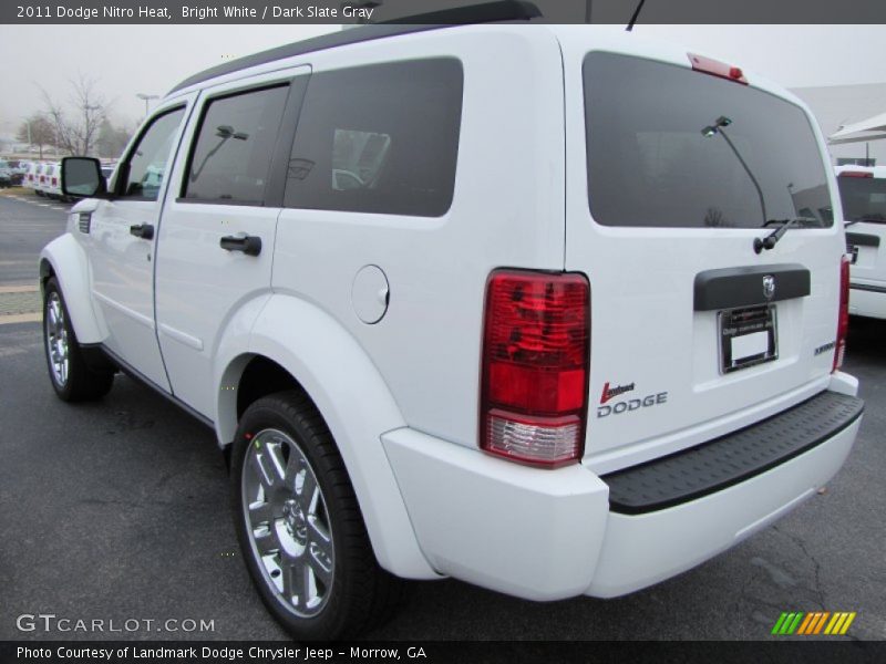 Bright White / Dark Slate Gray 2011 Dodge Nitro Heat