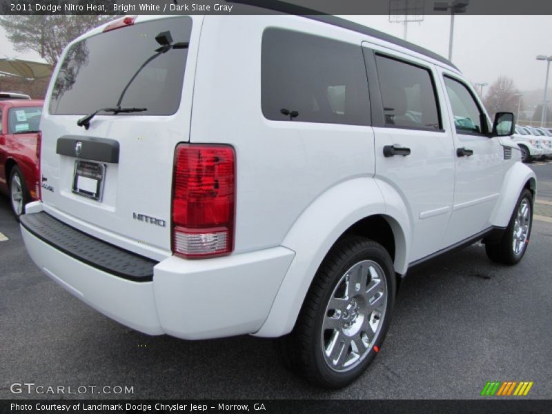 Bright White / Dark Slate Gray 2011 Dodge Nitro Heat
