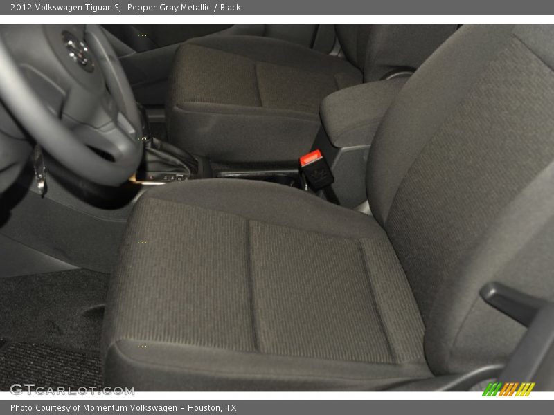 Pepper Gray Metallic / Black 2012 Volkswagen Tiguan S