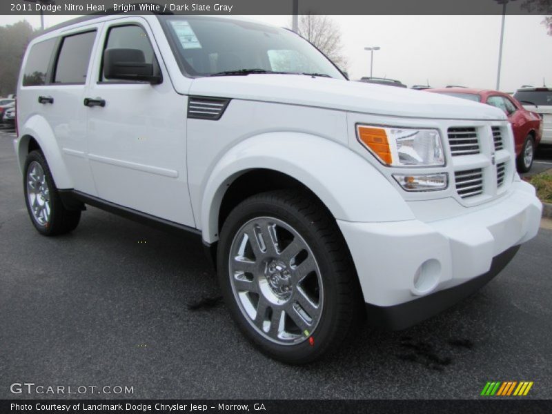 Bright White / Dark Slate Gray 2011 Dodge Nitro Heat