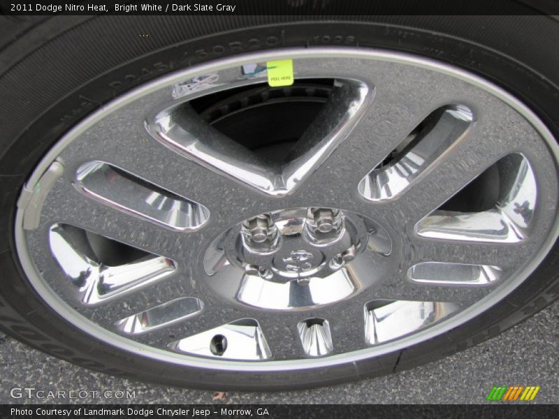 Bright White / Dark Slate Gray 2011 Dodge Nitro Heat