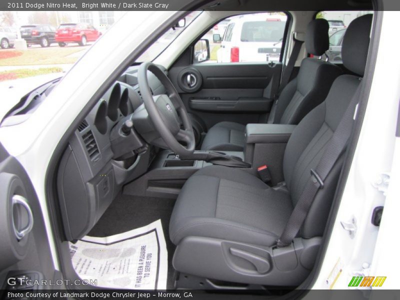 Bright White / Dark Slate Gray 2011 Dodge Nitro Heat