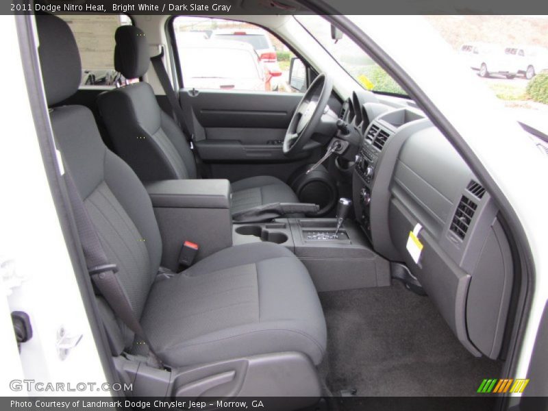 Bright White / Dark Slate Gray 2011 Dodge Nitro Heat