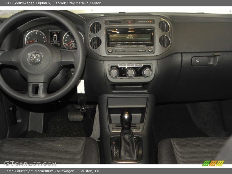 Pepper Gray Metallic / Black 2012 Volkswagen Tiguan S