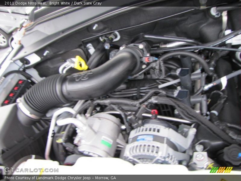 Bright White / Dark Slate Gray 2011 Dodge Nitro Heat