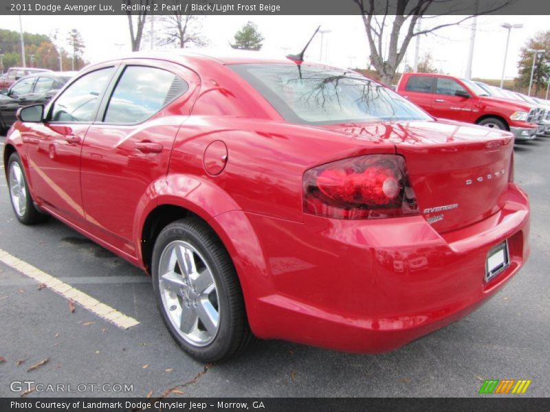 Redline 2 Pearl / Black/Light Frost Beige 2011 Dodge Avenger Lux