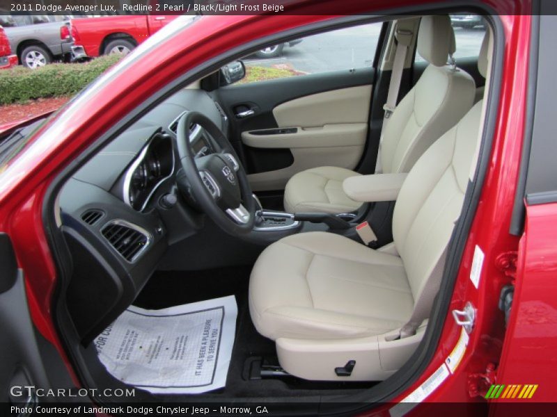  2011 Avenger Lux Black/Light Frost Beige Interior