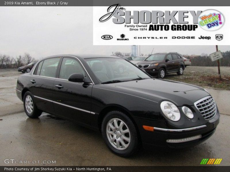 Ebony Black / Gray 2009 Kia Amanti