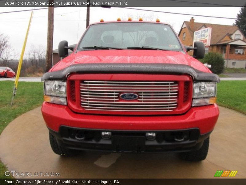 Red / Medium Flint 2004 Ford F350 Super Duty XLT SuperCab 4x4