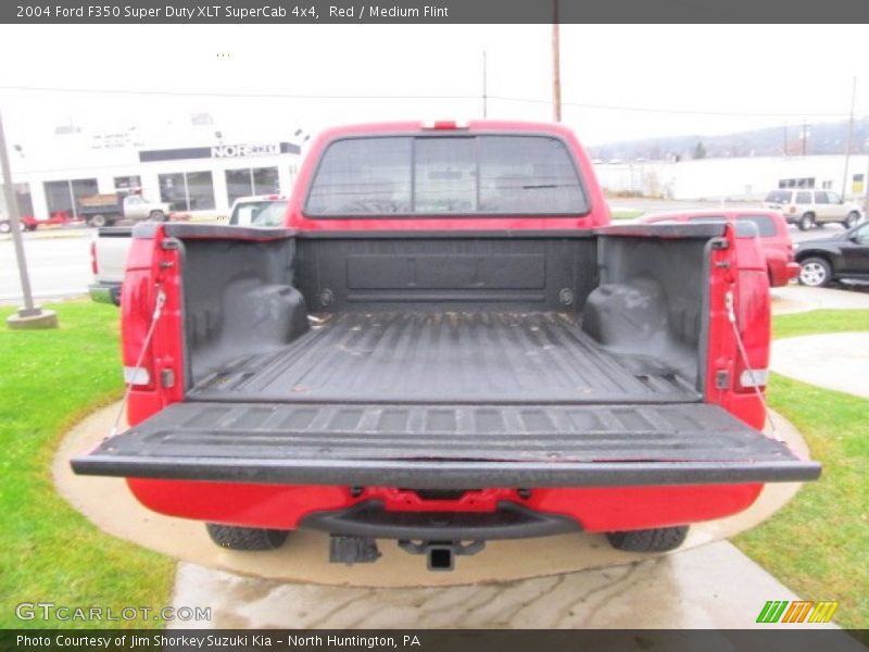 Red / Medium Flint 2004 Ford F350 Super Duty XLT SuperCab 4x4