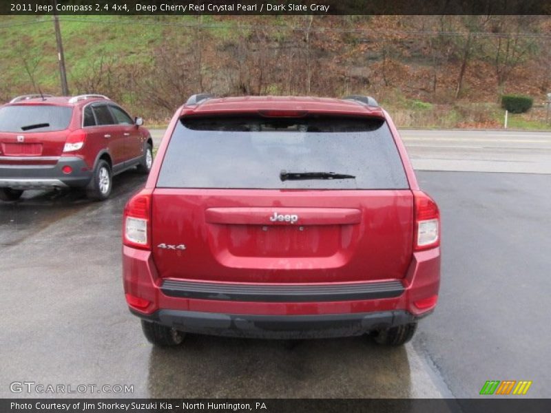 Deep Cherry Red Crystal Pearl / Dark Slate Gray 2011 Jeep Compass 2.4 4x4