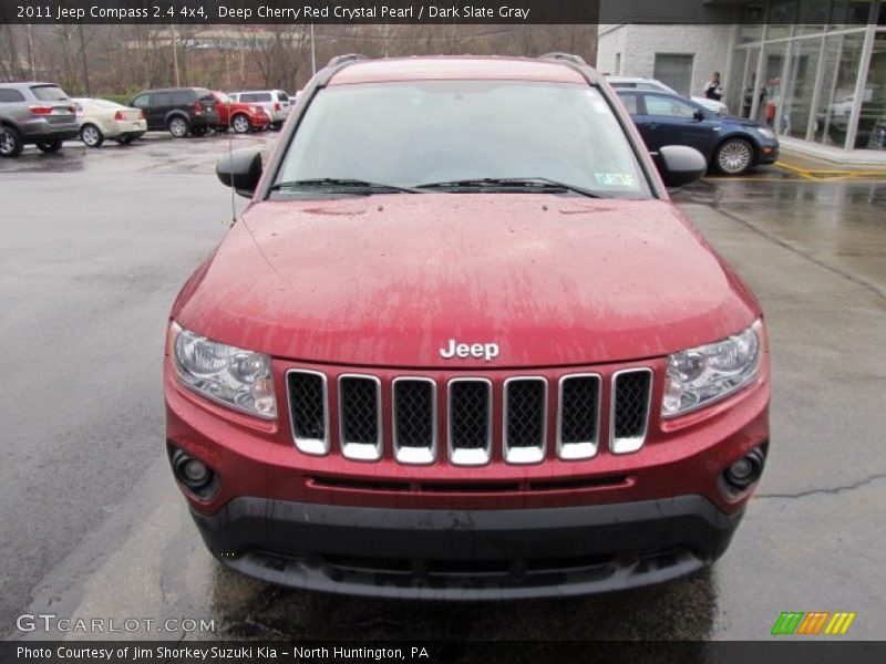 Deep Cherry Red Crystal Pearl / Dark Slate Gray 2011 Jeep Compass 2.4 4x4