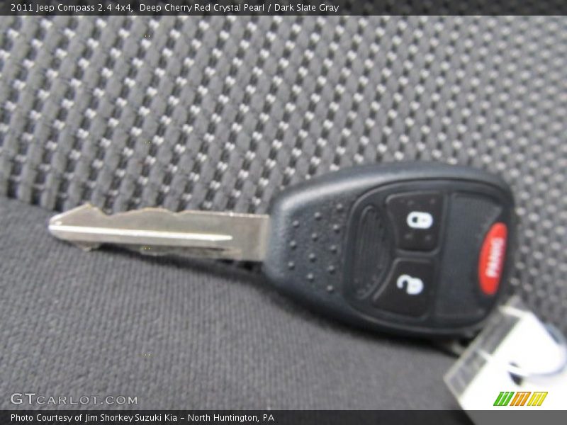 Deep Cherry Red Crystal Pearl / Dark Slate Gray 2011 Jeep Compass 2.4 4x4