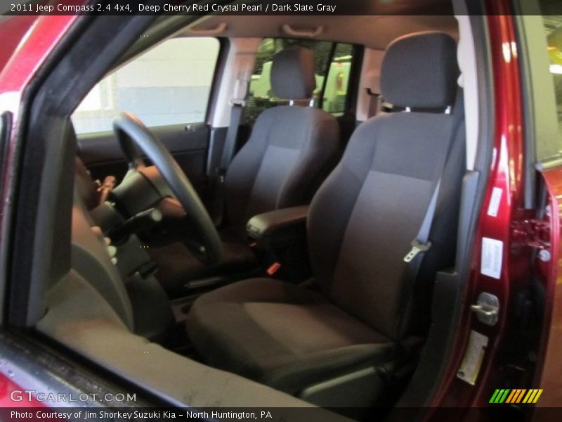 Deep Cherry Red Crystal Pearl / Dark Slate Gray 2011 Jeep Compass 2.4 4x4