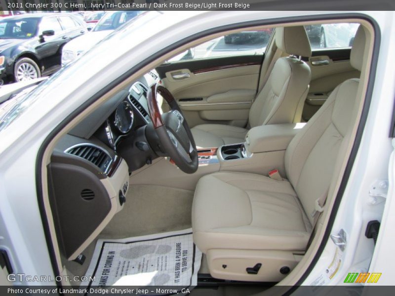 Ivory Tri-Coat Pearl / Dark Frost Beige/Light Frost Beige 2011 Chrysler 300 C Hemi