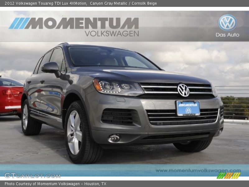 Canyon Gray Metallic / Cornsilk Beige 2012 Volkswagen Touareg TDI Lux 4XMotion