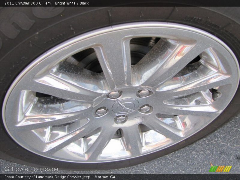 Bright White / Black 2011 Chrysler 300 C Hemi