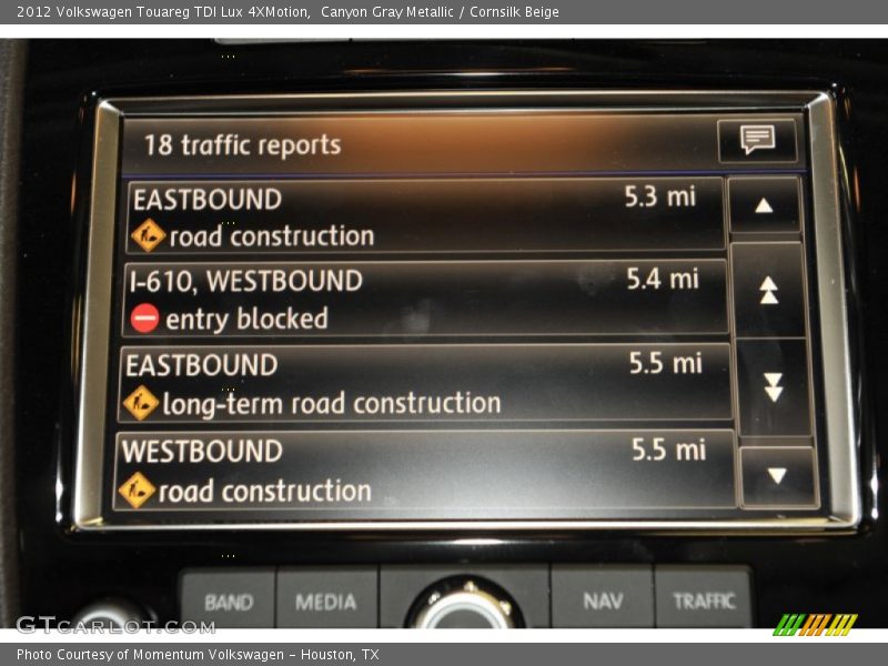 Canyon Gray Metallic / Cornsilk Beige 2012 Volkswagen Touareg TDI Lux 4XMotion