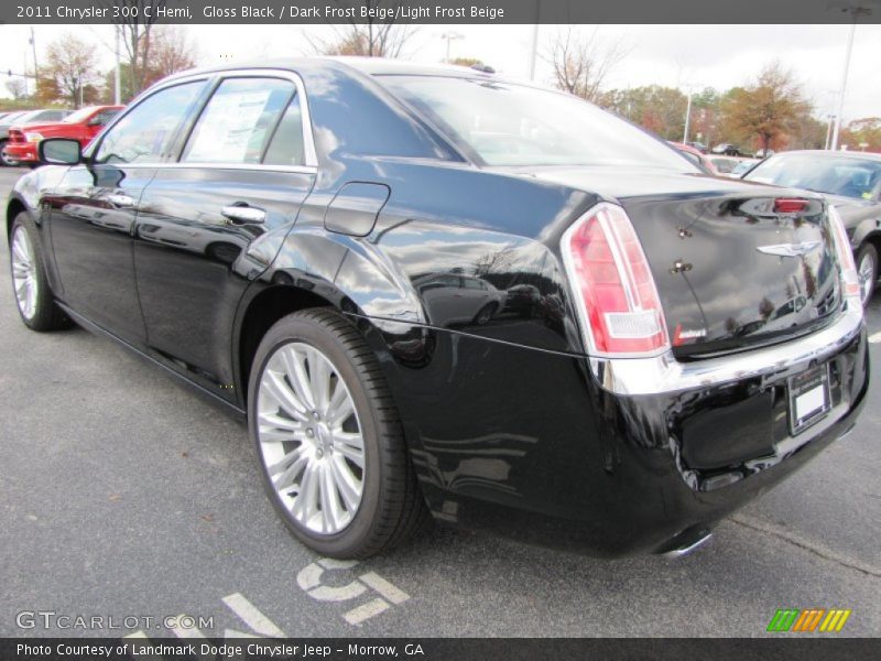 Gloss Black / Dark Frost Beige/Light Frost Beige 2011 Chrysler 300 C Hemi