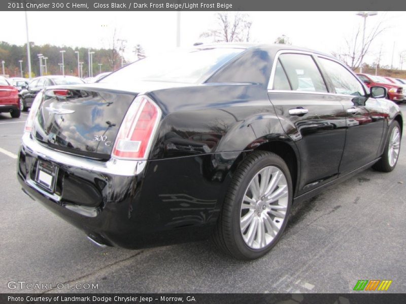 Gloss Black / Dark Frost Beige/Light Frost Beige 2011 Chrysler 300 C Hemi
