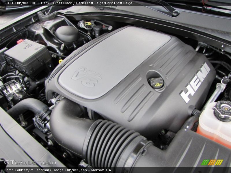 Gloss Black / Dark Frost Beige/Light Frost Beige 2011 Chrysler 300 C Hemi