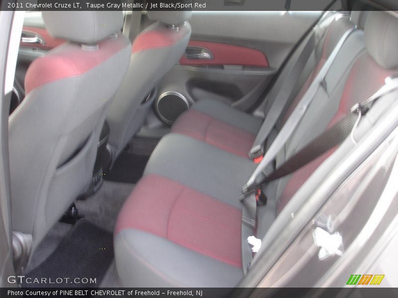 Taupe Gray Metallic / Jet Black/Sport Red 2011 Chevrolet Cruze LT